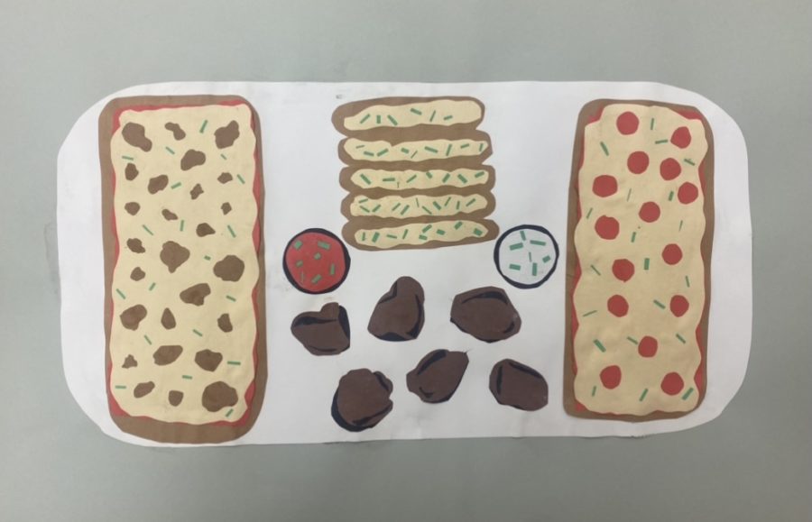 Favorite Food Paper Collage