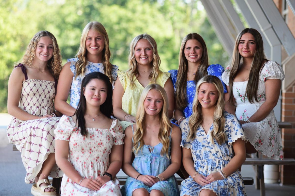 Homecoming Queen Candidates and Class Representatives.