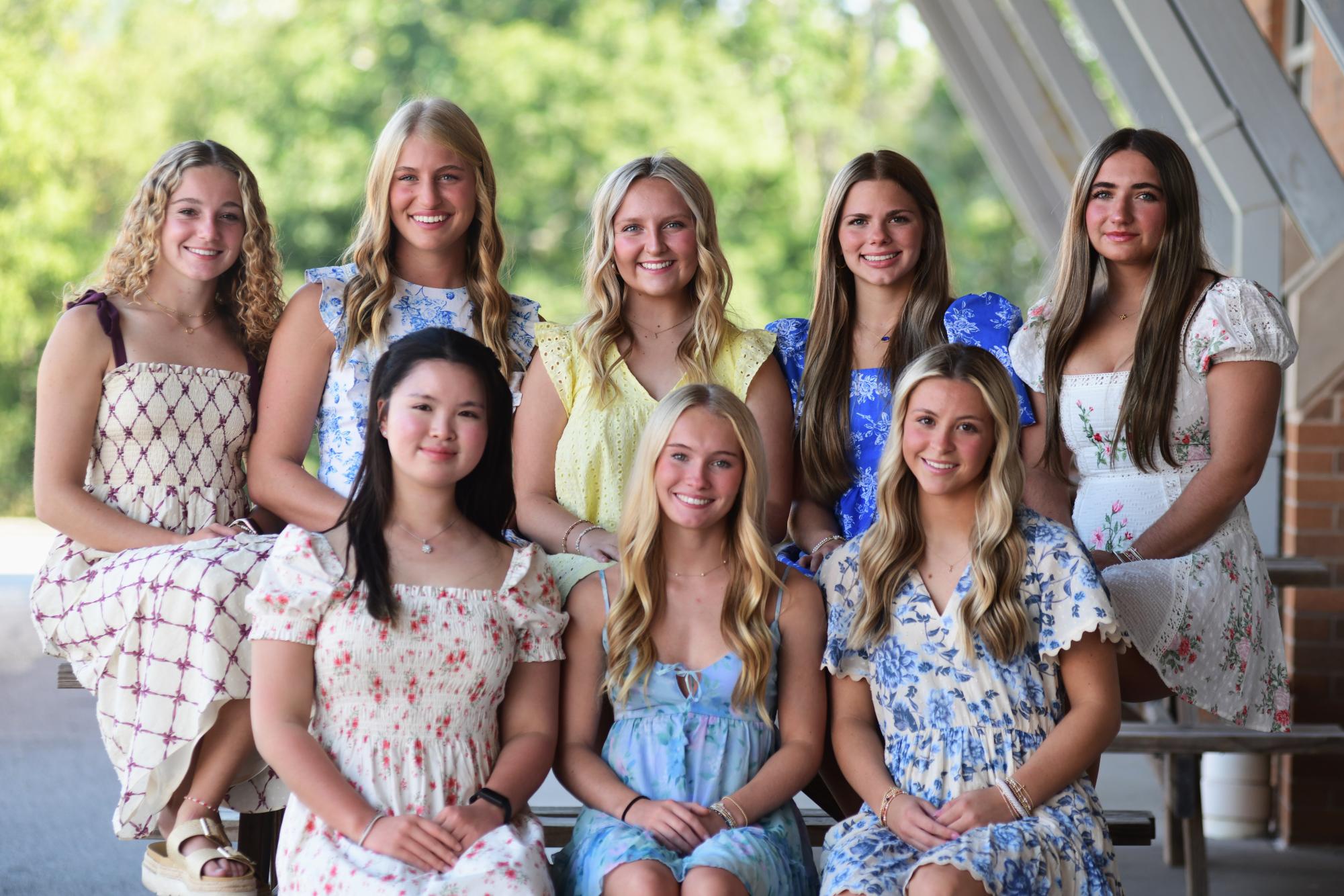 Homecoming Queen Candidates and Class Representatives.
